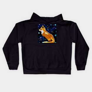 Cute Fox Art Kids Hoodie